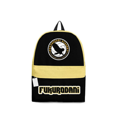 Haikyuu Backpack Fukurodani Academy Team Symbol Backpacks Yellow Black