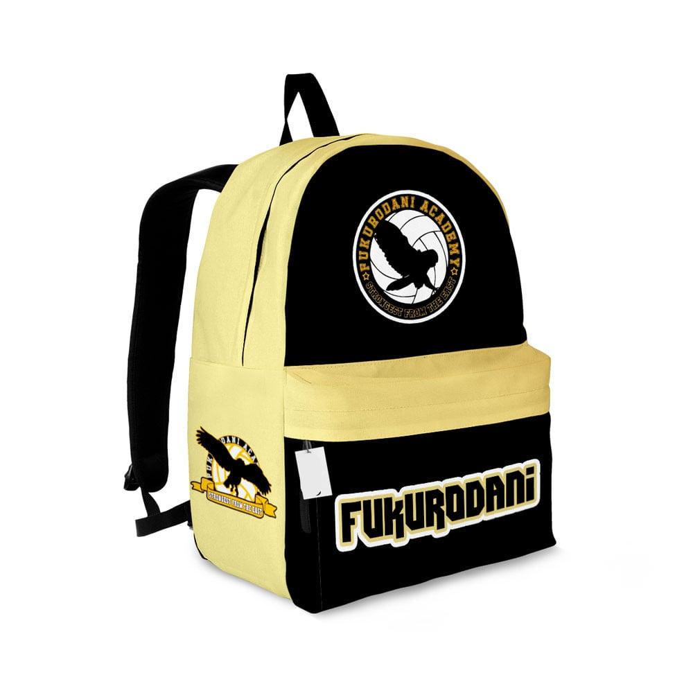 Haikyuu Backpack Fukurodani Academy Team Symbol Backpacks Yellow Black