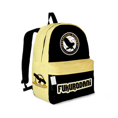 Haikyuu Backpack Fukurodani Academy Team Symbol Backpacks Yellow Black