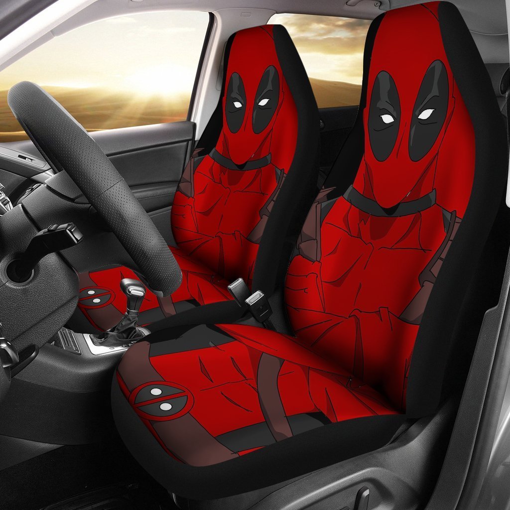 DP Car Seat Covers Anti-Hero DP Cross Arms Graphic Seat Covers Red