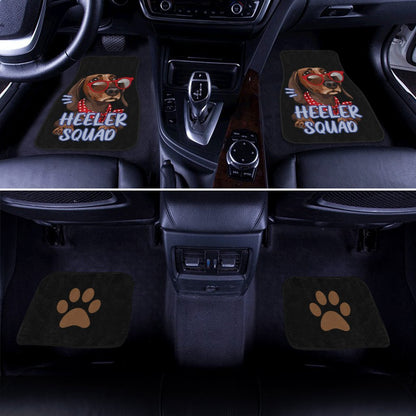 Dog Car Floor Mats Funny Dog Dachshund With Glasses Heeler Squad Car Mats