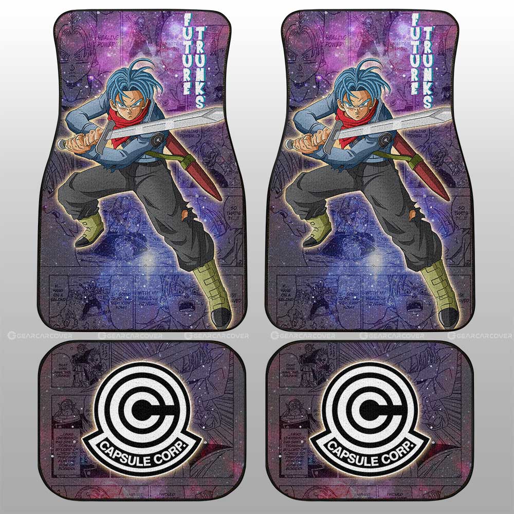 Dragon Ball Car Mats Future Trunks Car Floor Mats Car Manga Galaxy Style Car Floor Mats