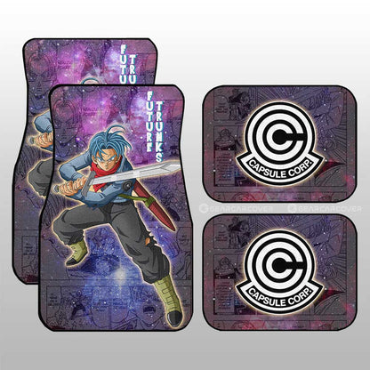 Dragon Ball Car Mats Future Trunks Car Floor Mats Car Manga Galaxy Style Car Floor Mats