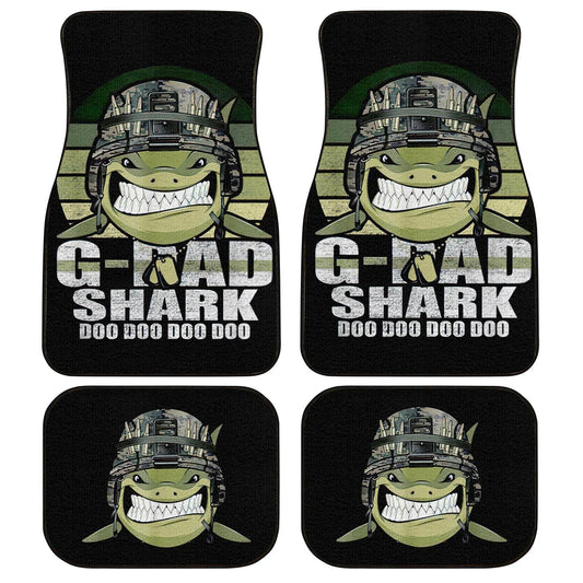 Veteran Car Mats G-Dad Shark Doo Doo Doo Doo Car Floor Mats Black Green