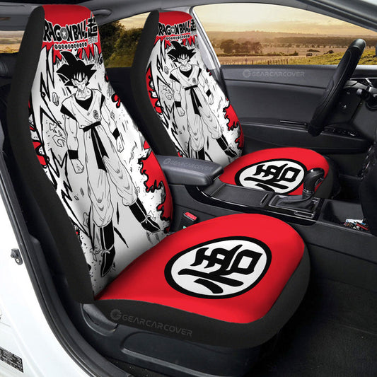 Dragon Ball Car Seat Covers Dragon Ball Powerful Songoku Seat Covers Red White