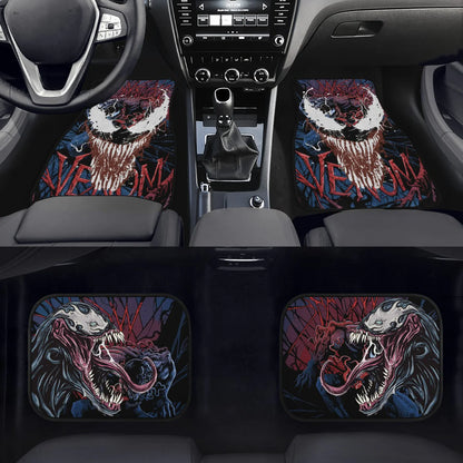 Venom Car Mats MV Character We Are Venom Car Floor Mats Blue Red