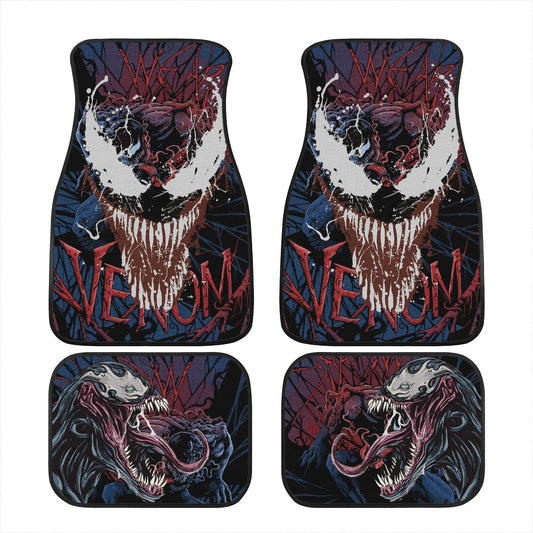 Venom Car Mats MV Character We Are Venom Car Floor Mats Blue Red