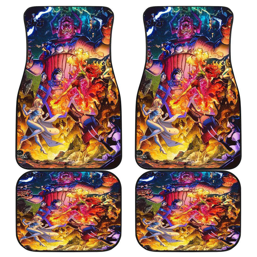 MV Car Floor Mats Galactus Vs Heroes MV Universe Comic Car Mats