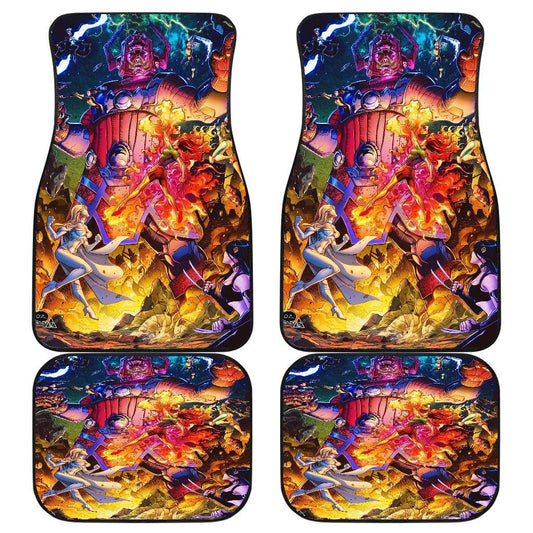MV Car Floor Mats Galactus Vs Heroes MV Universe Comic Car Mats