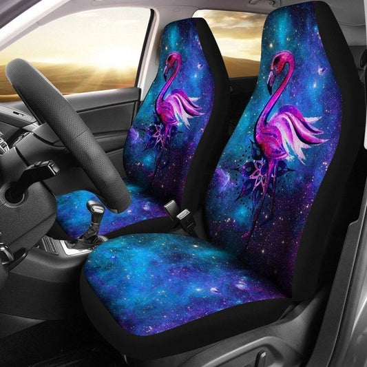 Flamingo Car Seat Covers Flamingo In Galaxy Graphic Seat Covers Blue