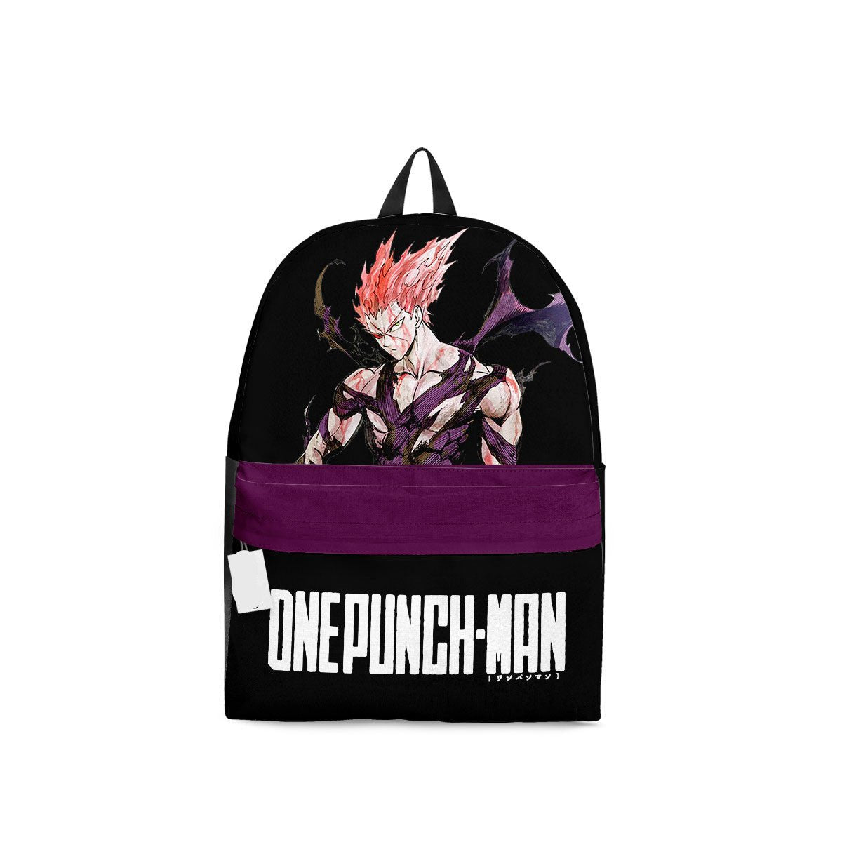 One Punch Man Backpack One Punch Man Garou Character Graphic Backpacks Purple Black