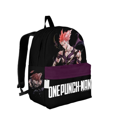 One Punch Man Backpack One Punch Man Garou Character Graphic Backpacks Purple Black