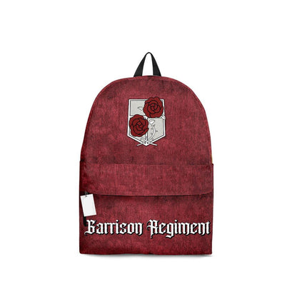 Attack On Titan Backpack Attack On Titan Barrison Regiment Symbol Backpacks Red