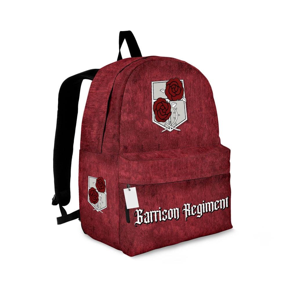 Attack On Titan Backpack Attack On Titan Barrison Regiment Symbol Backpacks Red
