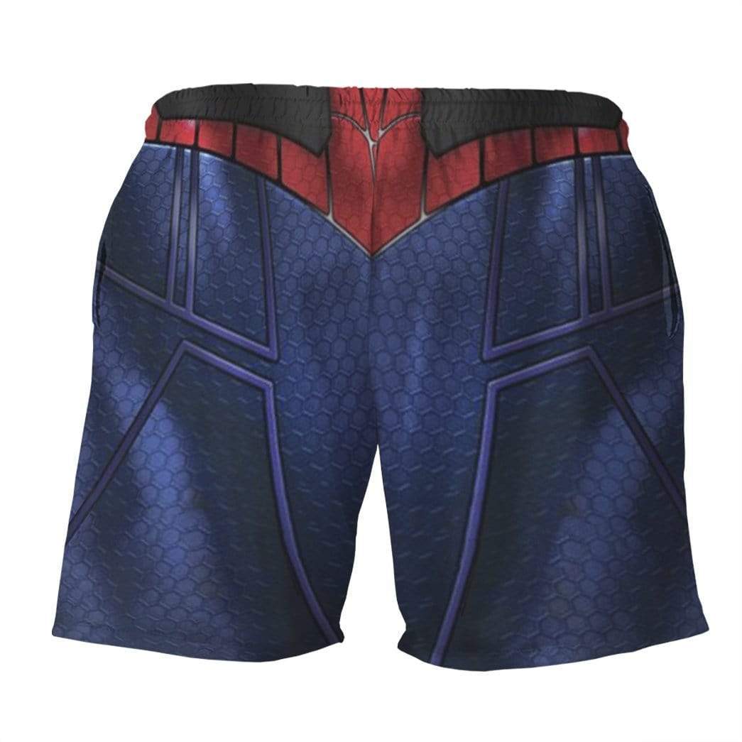 Spiderman Shorts The Spiderman Suit Costume Beach Shorts Blue Red