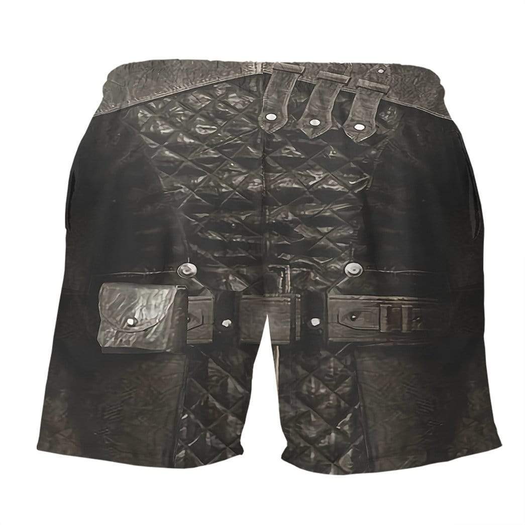 Historical Shorts Historical Ancient Roman Costume Beach Shorts Brown