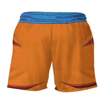 Dragon Ball Shorts Dragon Ball Goku Clothes Costume Beach Shorts Orange