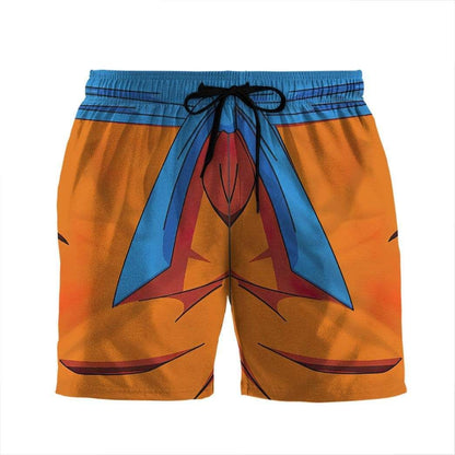 Dragon Ball Shorts Dragon Ball Goku Clothes Costume Beach Shorts Orange