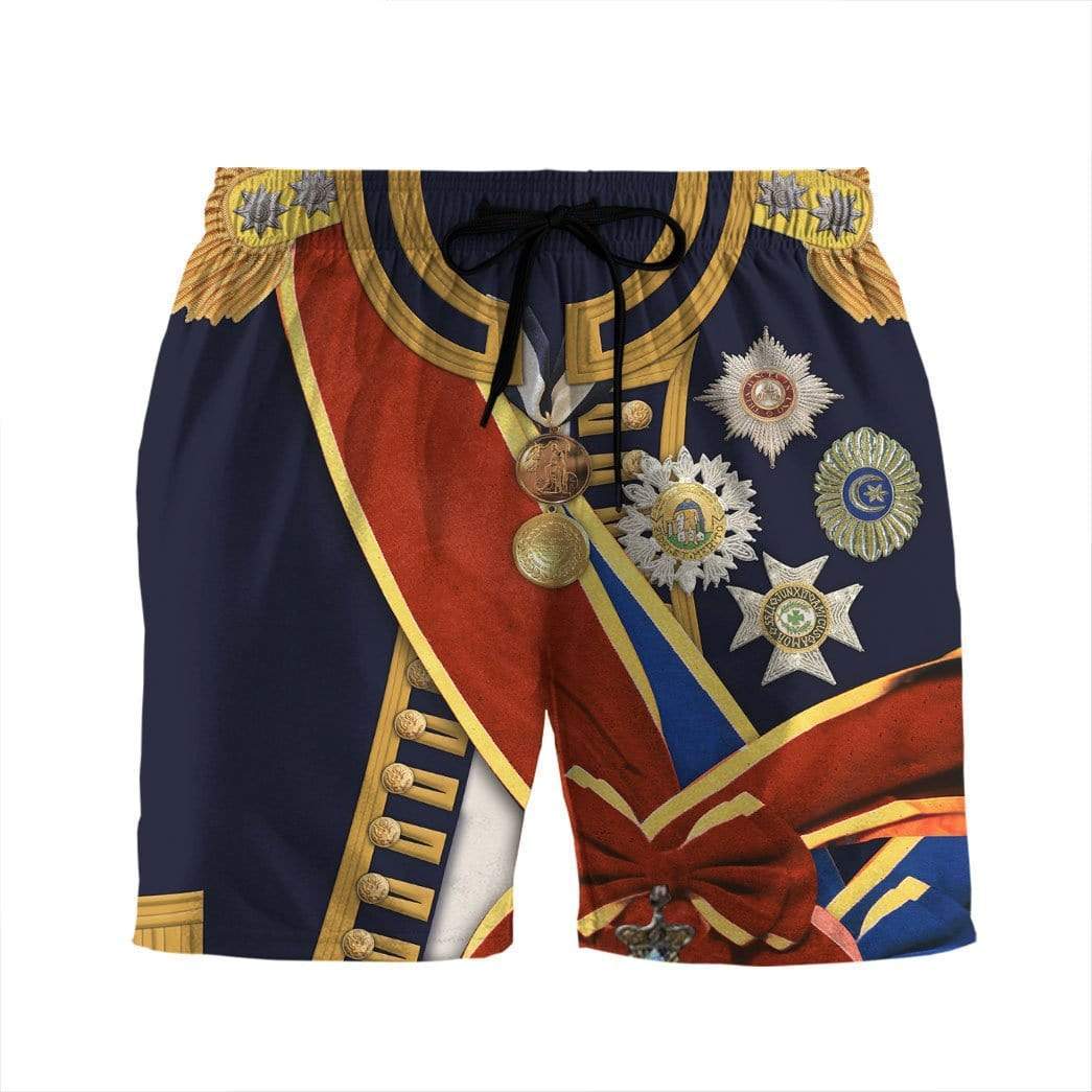 Historical Shorts Historical Horatio Nelson Costume Beach Shorts Colorful