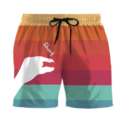 Funny Shorts Funny It's Too Short Beach Shorts Colorful