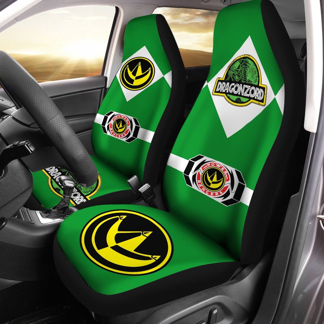 Power Ranger Car Seat Covers Mighty Morphin Power Ranger DragonZord Seat Covers Green