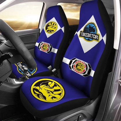 Power Ranger Car Seat Covers Mighty Morphin Power Ranger Triceratops Seat Covers Blue