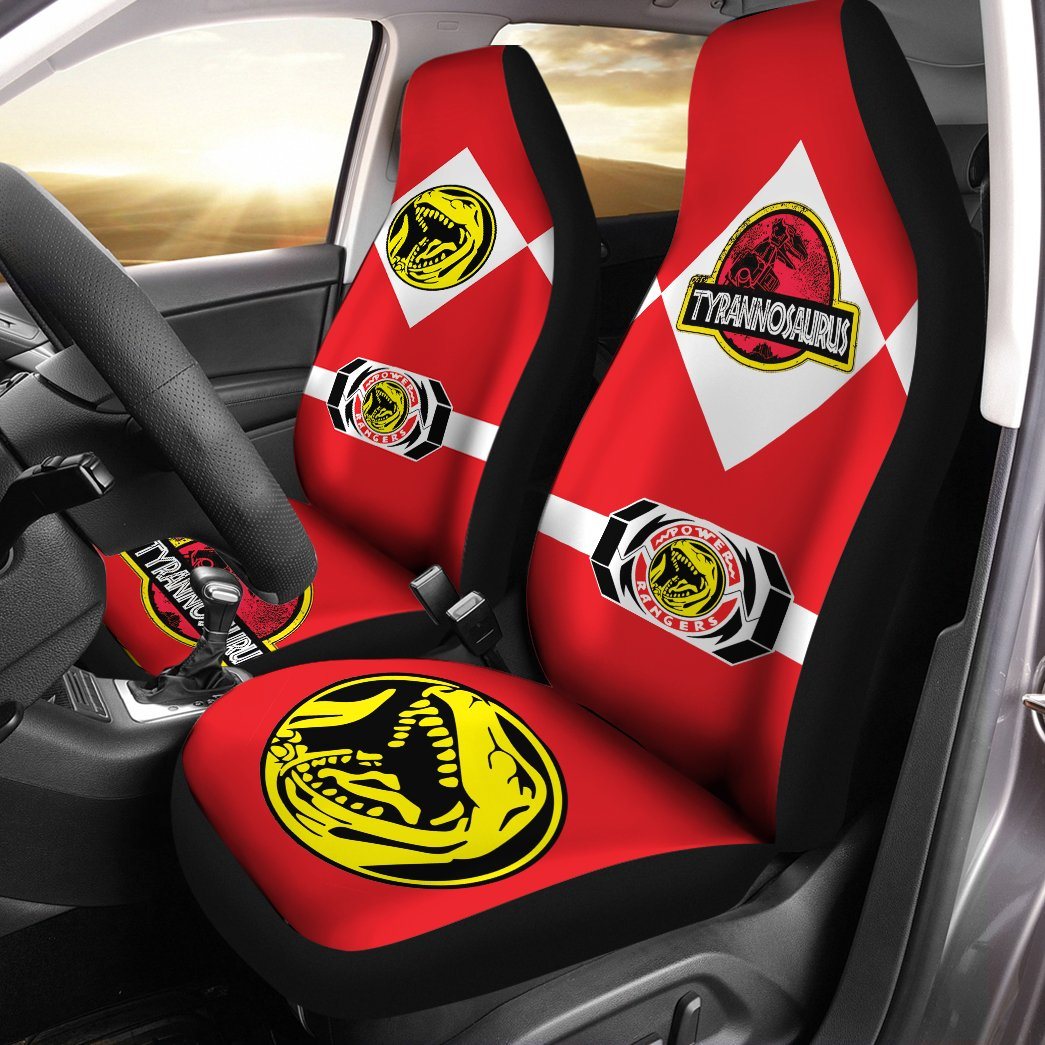 Power Ranger Car Seat Covers Mighty Morphin Power Ranger Tyrannosaurus Seat Covers Red