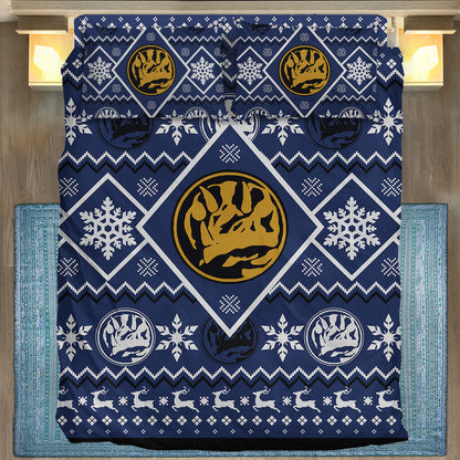 Power Ranger Bedding Set Mighty Morphin Blue Power Ranger Duvet Covers Blue Unique Gift