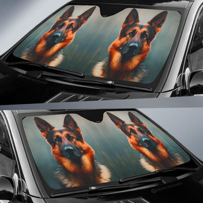 German Shepherd Car Sunshade Custom Car Accessories