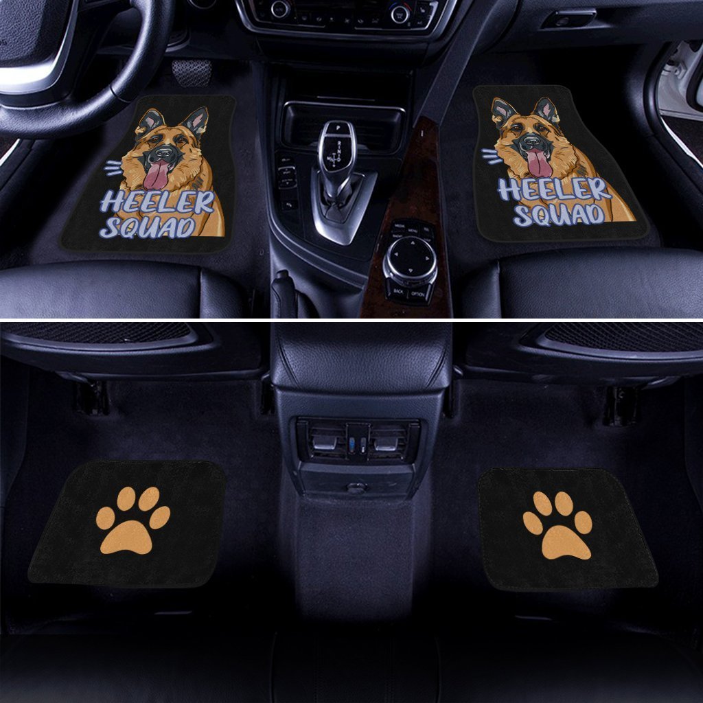 Dog Car Floor Mats Cute German Shepherd Dog Heeler Squad Car Mats