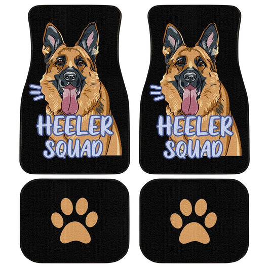 Dog Car Floor Mats Cute German Shepherd Dog Heeler Squad Car Mats