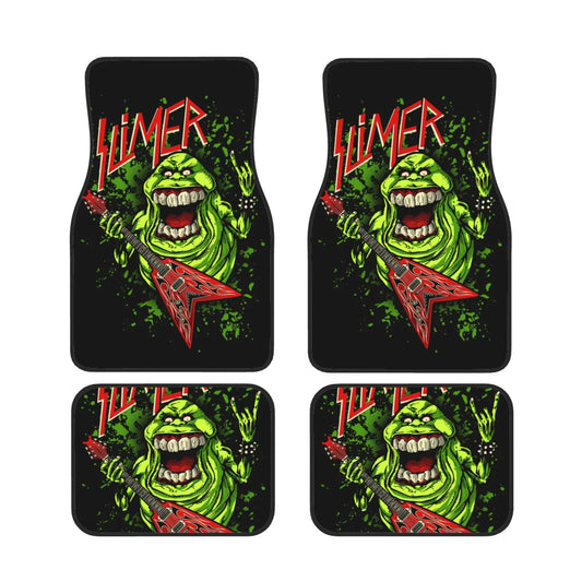 Ghostbusters Car Floor Mats Ghostbusters Slimer Playing Rock Guitar Car Mats