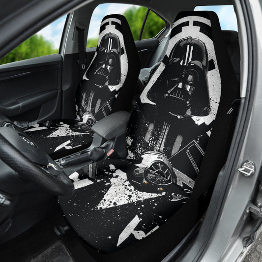 SW Car Seat Covers Darth Vader And Spaceship Seat Covers Black