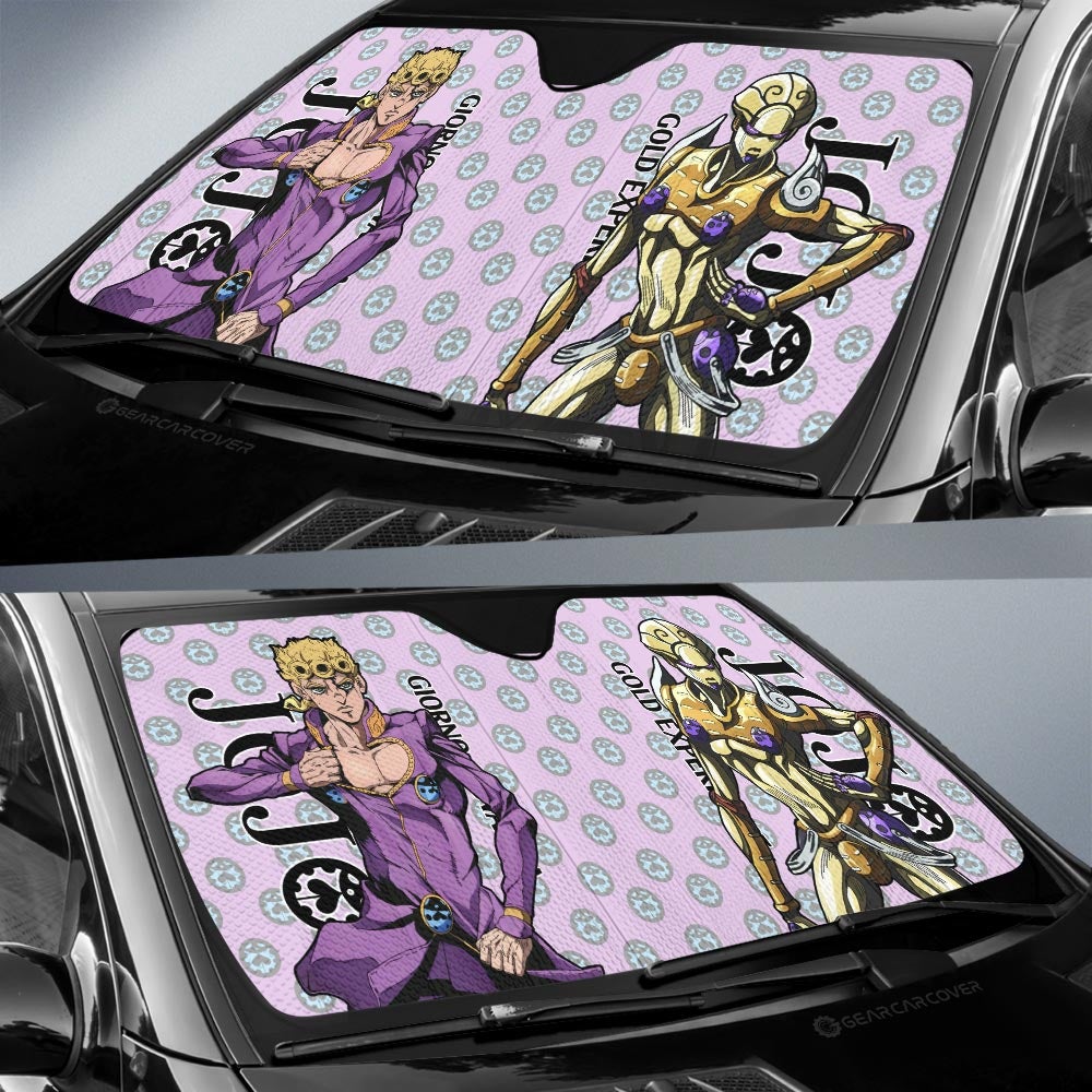 Giorno Giovanna Car Sunshade Custom Bizarre Adventure Car Accessories