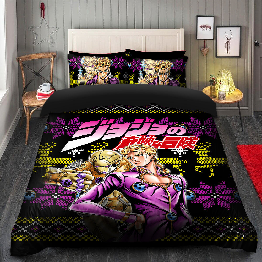 Giorno Jojo Bizzare Adventure Christmas Bedding Set