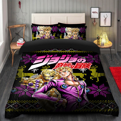 Giorno Jojo Bizzare Adventure Christmas Bedding Set