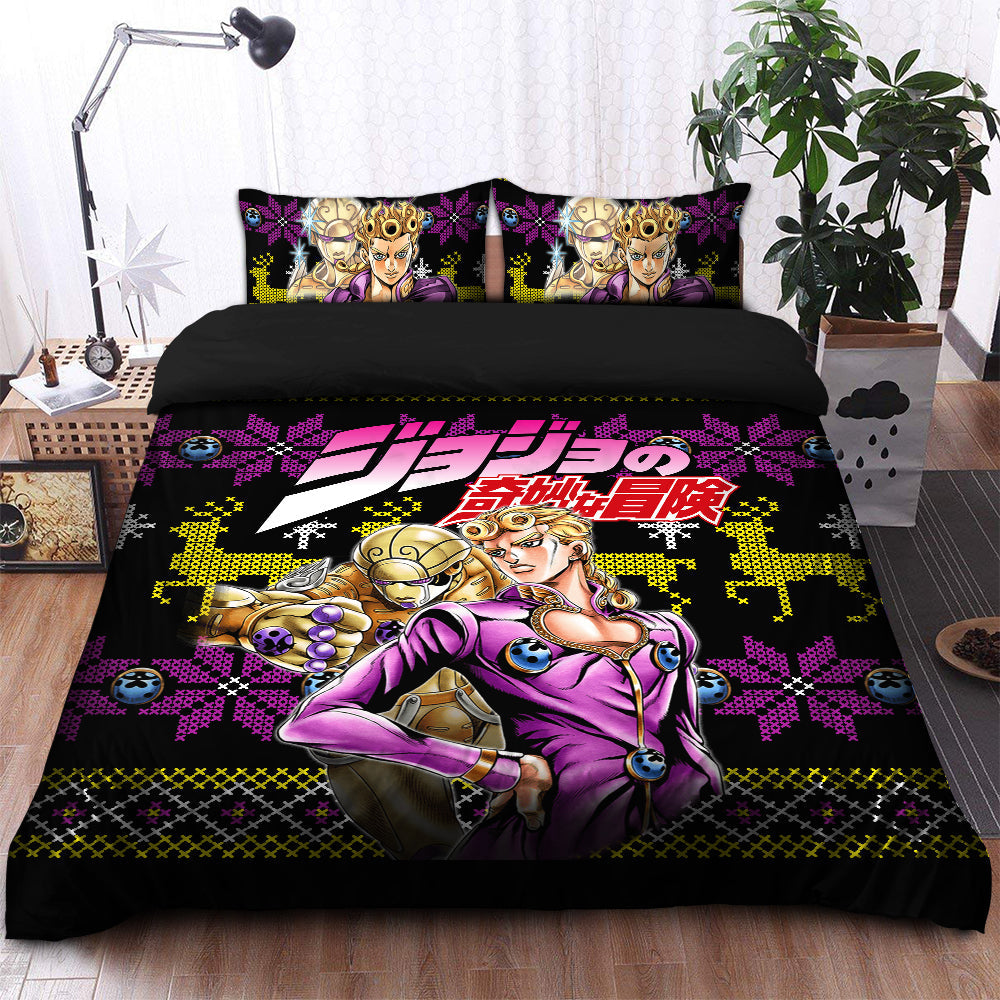 Giorno Jojo Bizzare Adventure Christmas Bedding Set