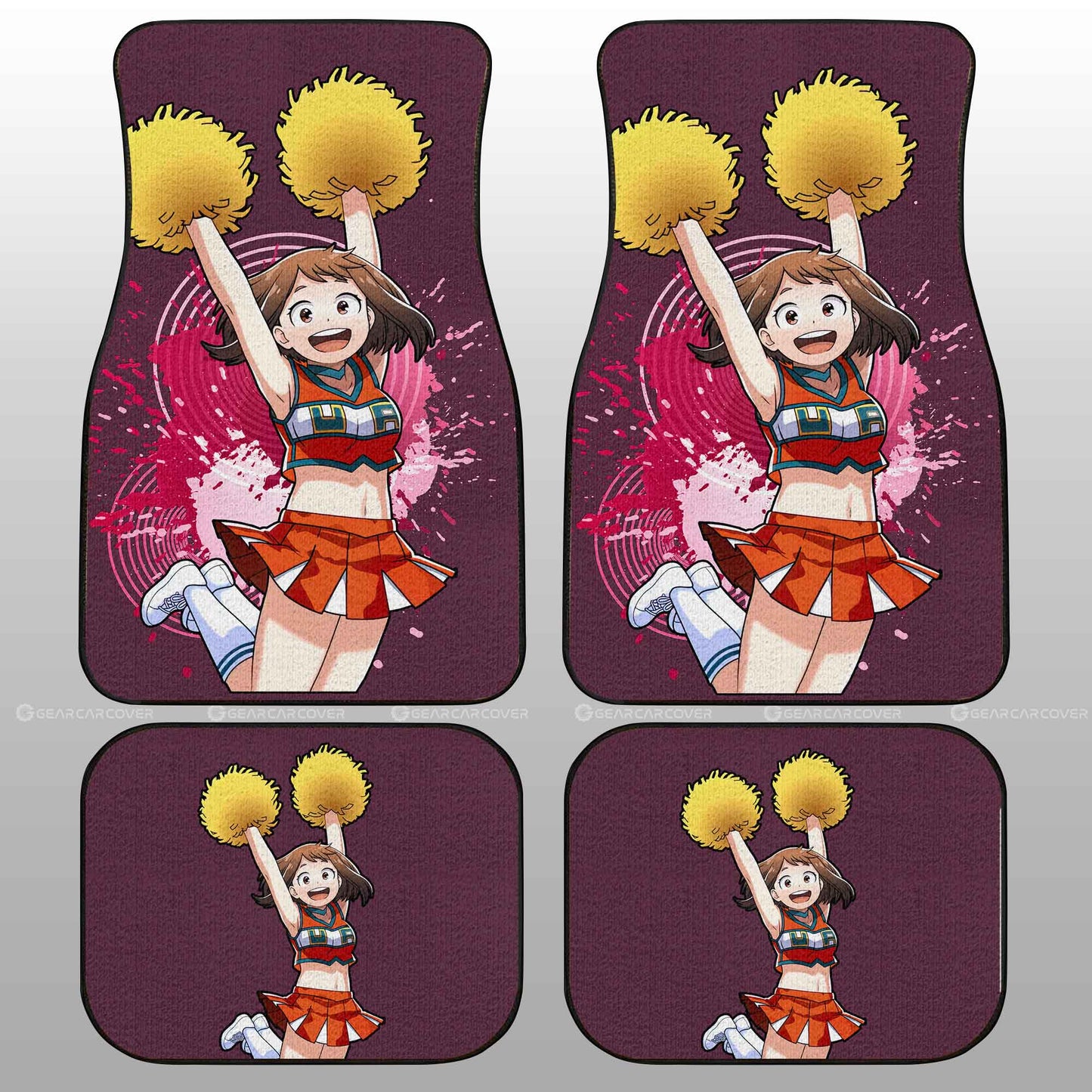 My Hero Academia Car Mats Girl Ochaco Uraraka Car Floor Mats