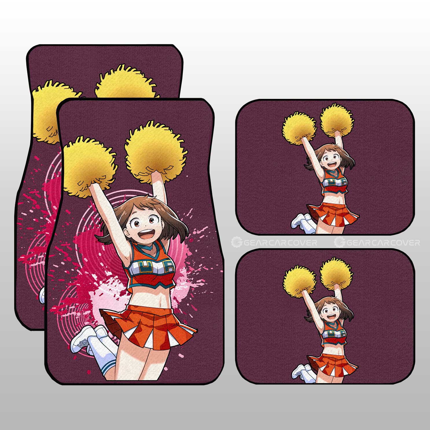 My Hero Academia Car Mats Girl Ochaco Uraraka Car Floor Mats – Unifinz