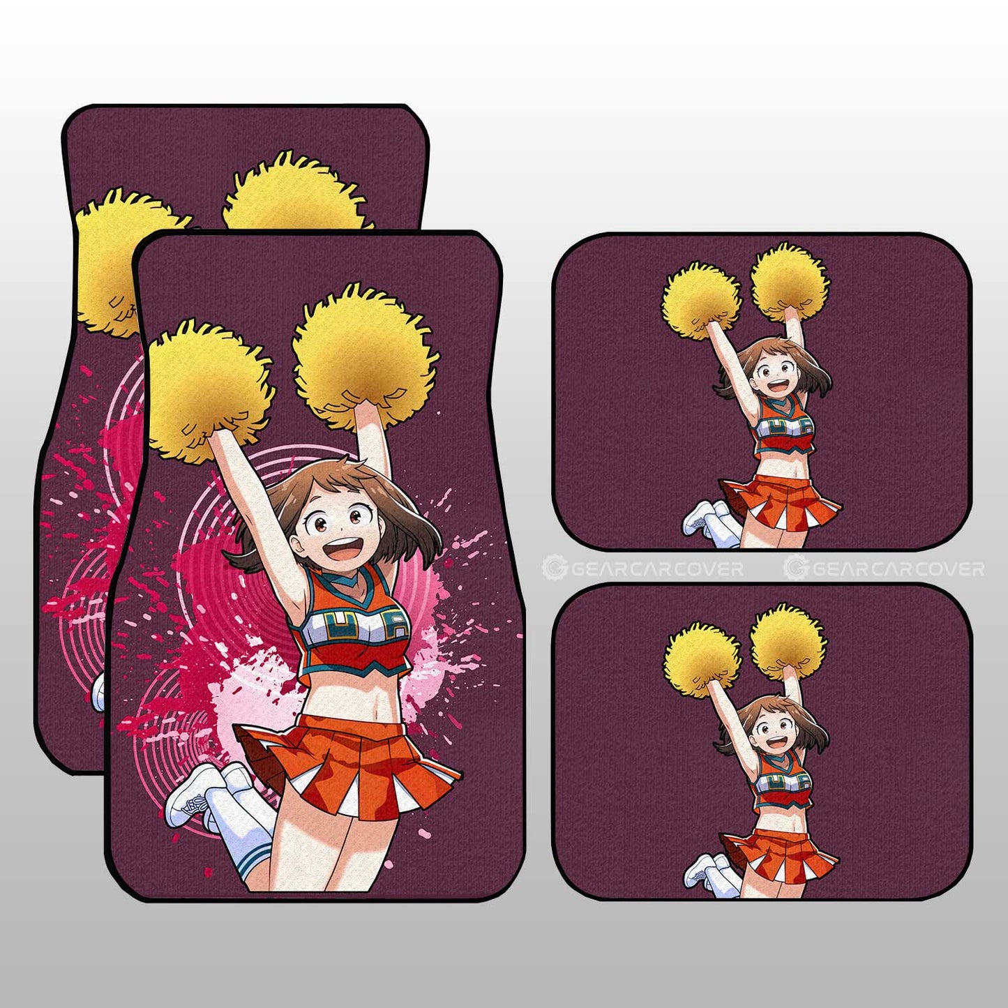 My Hero Academia Car Mats Girl Ochaco Uraraka Car Floor Mats