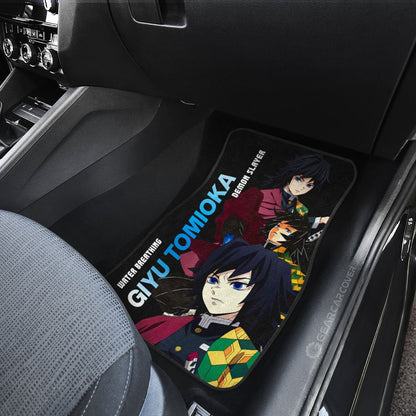 Demon Slayer Car Mats Giyu Tomioka Car Floor Mats Demon Slayer Car Floor Mats