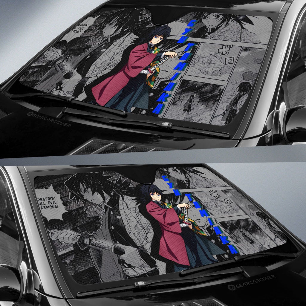 Giyu Tomioka Car Sunshade Custom Mix Mangas
