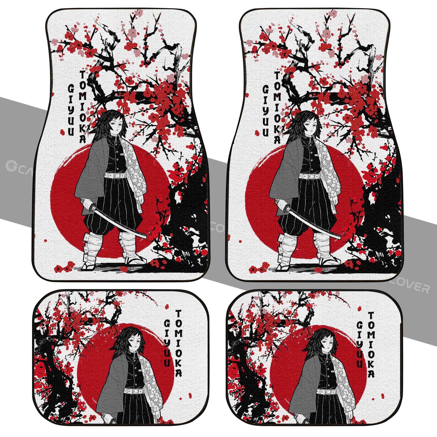 Demon Slayer Car Mats Giyuu Car Floor Mats Japan Style Car Floor Mats