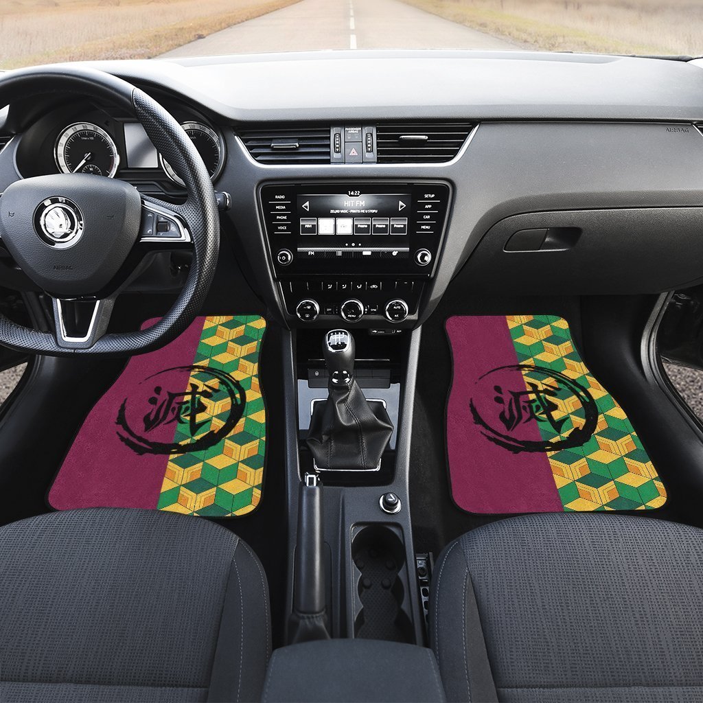 Demon Slayer Car Mats Giyuu Car Floor Mats Uniform Demon Slayer Car Floor Mats