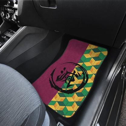 Demon Slayer Car Mats Giyuu Car Floor Mats Uniform Demon Slayer Car Floor Mats