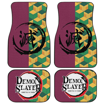 Demon Slayer Car Mats Giyuu Car Floor Mats Uniform Demon Slayer Car Floor Mats