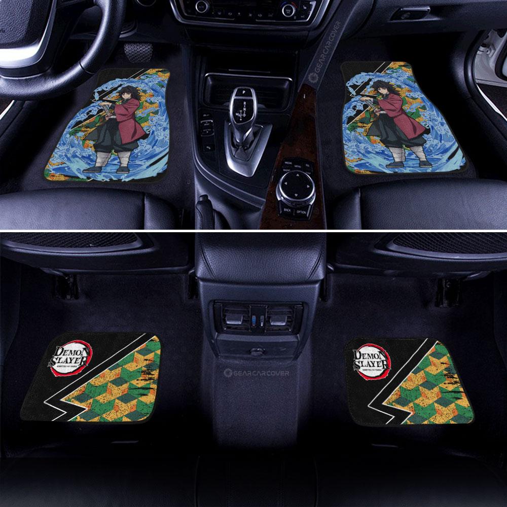 Demon Slayer Car Mats Giyuu Car Floor Mats Water Breathing Skill Car Floor Mats