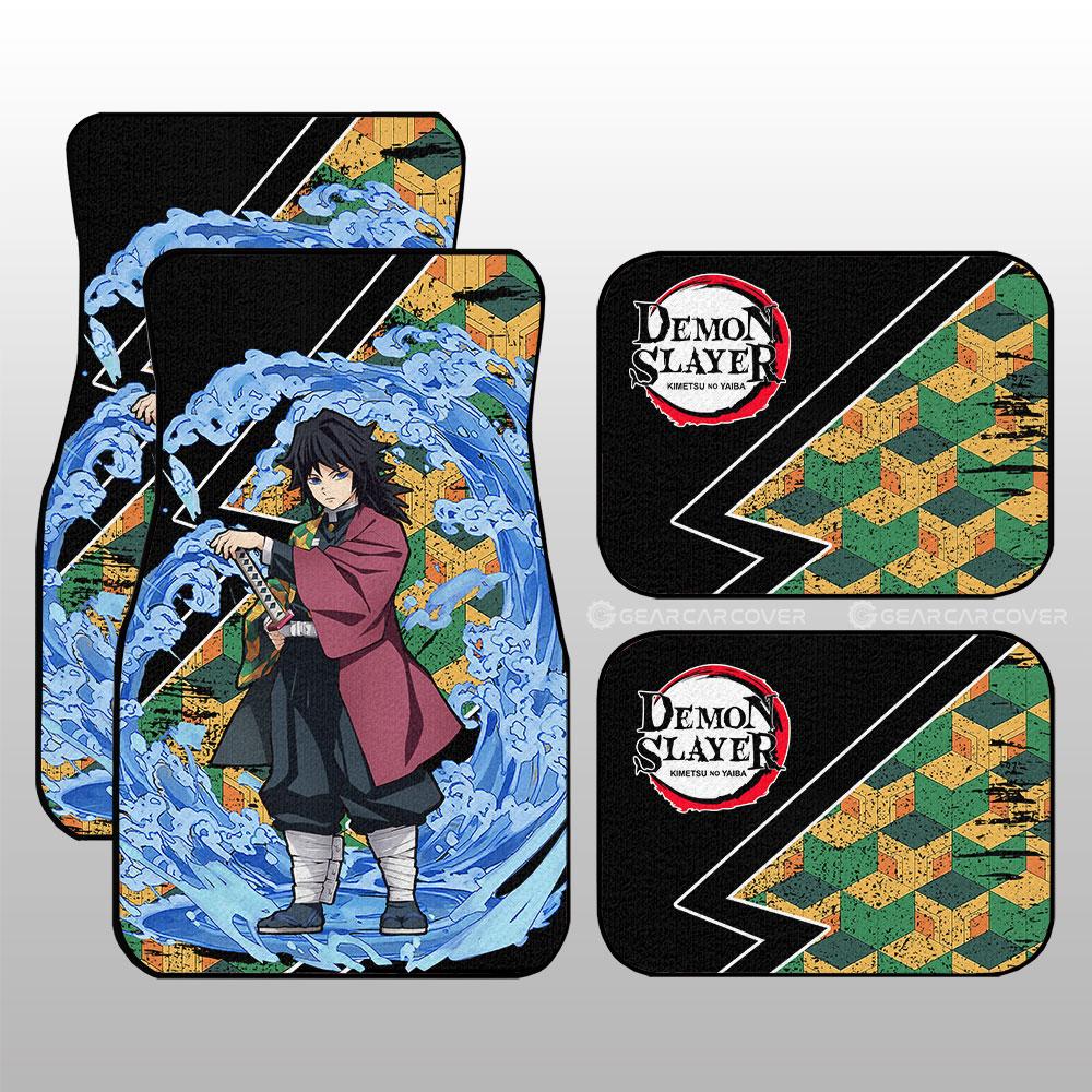 Demon Slayer Car Mats Giyuu Car Floor Mats Water Breathing Skill Car Floor Mats