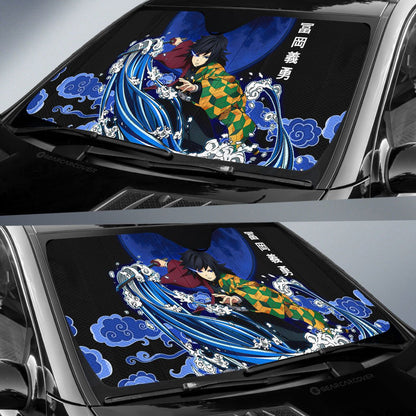 Giyuu Car Sunshade Custom Water Breathing Skill Car Accessories