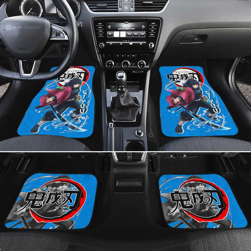 Demon Slayer Car Mats Giyuu Tomioka Car Floor Mats Demon Slayer Car Floor Mats